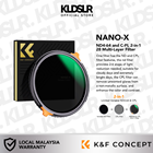 K&F Concept NANO-X Series ND4-64 and C-PL 2-in-1 28 Multi-Layer Filter (82mm)
